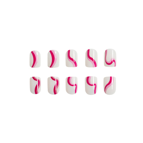 12 Sizes-24 Pcs Press On Nails C233