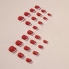 12 Sizes-24 Pcs Press On Nails W1363