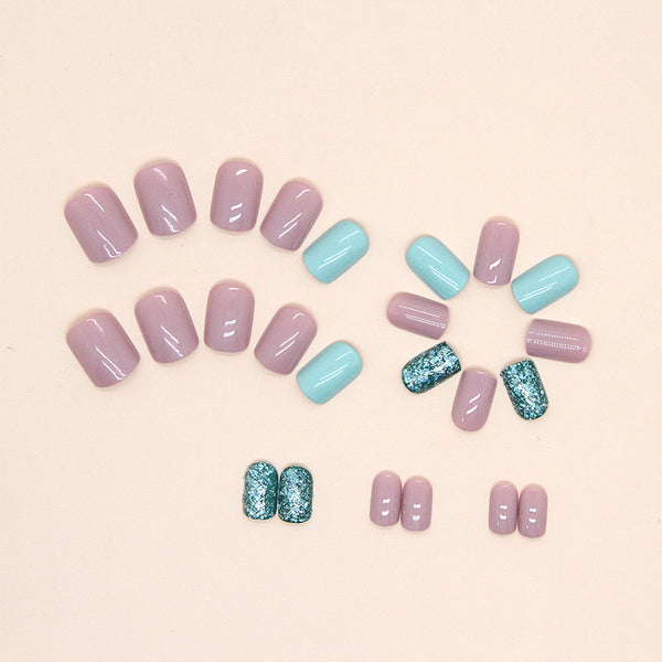12 Sizes-24 Pcs Press On Nails W453