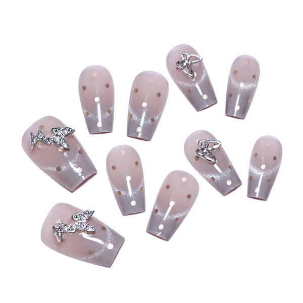12 Sizes-24 Pcs Press On Nails nail-accessory