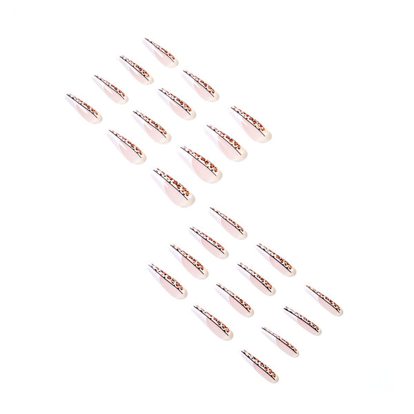 12 Sizes-24 Pcs Press On Nails JP1447