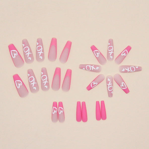12 Sizes-24 Pcs Press On Nails W543