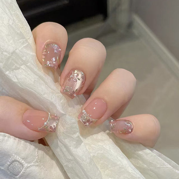 12 Sizes-24 Pcs Press On Nails MY106
