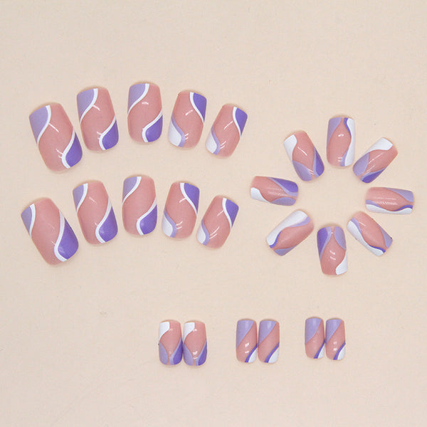 12 Sizes-24 Pcs Press On Nails W541