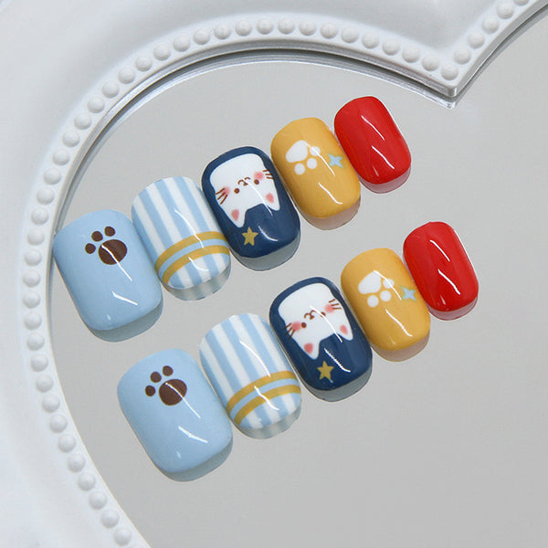 12 Sizes-24 Pcs Press On Nails R983
