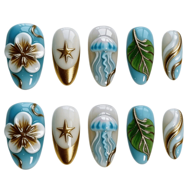 15 Sizes-30 Pcs Press On Nails Y1992