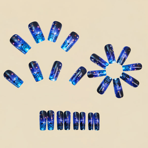 12 Sizes-24 Pcs Press On Nails Y1544