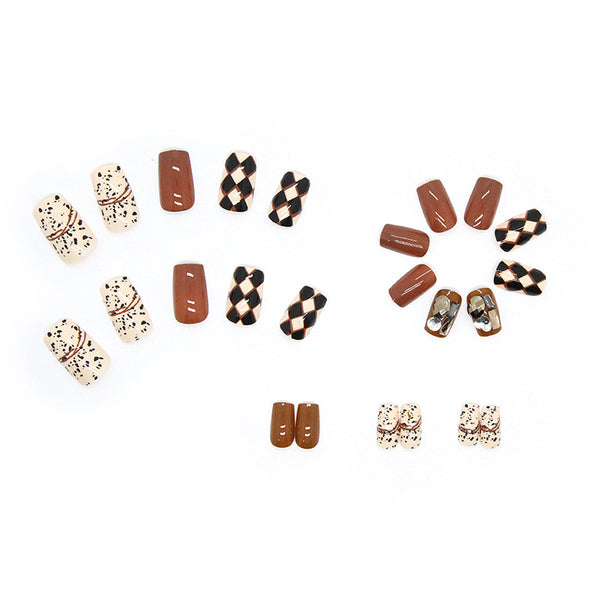 12 Sizes-24 Pcs Press On Nails Z481