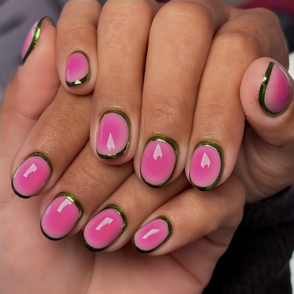12 Sizes-24 Pcs Press On Nails Y557