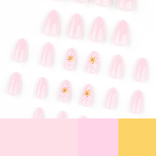 12 Sizes-24 Pcs Press On Nails JP4048