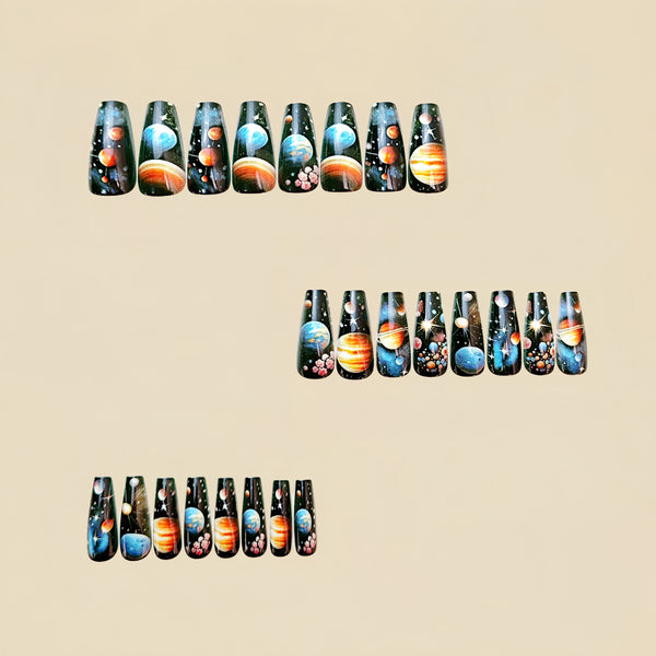 12 Sizes-24 Pcs Press On Nails Y695