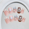 12 Sizes-24 Pcs Press On Nails Z1077
