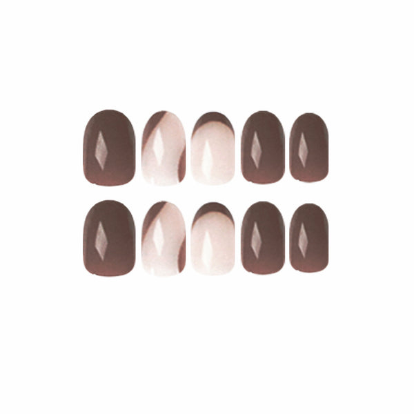 12 Sizes-24 Pcs Press On Nails JP1519