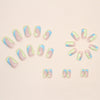 12 Sizes-24 Pcs Press On Nails W419