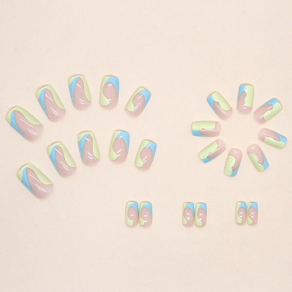 12 Sizes-24 Pcs Press On Nails W419