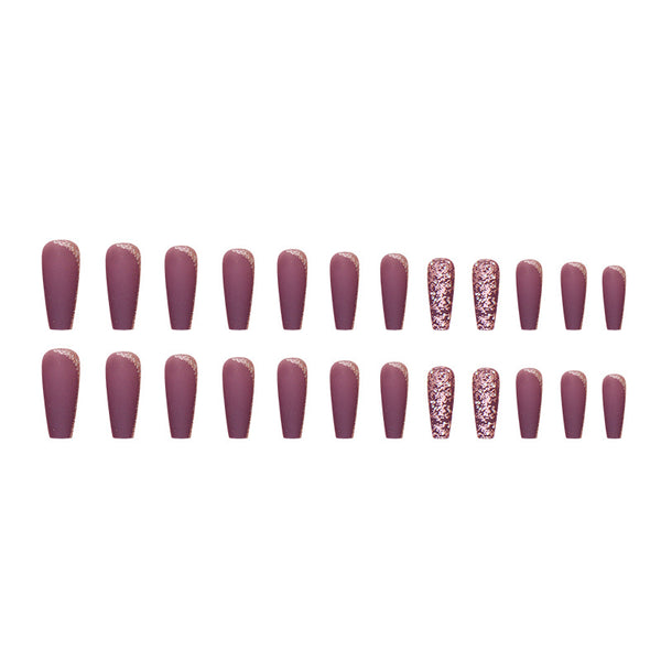 12 Sizes-24 Pcs Press On Nails W1521