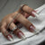 12 Sizes-24 Pcs Press On Nails W1471