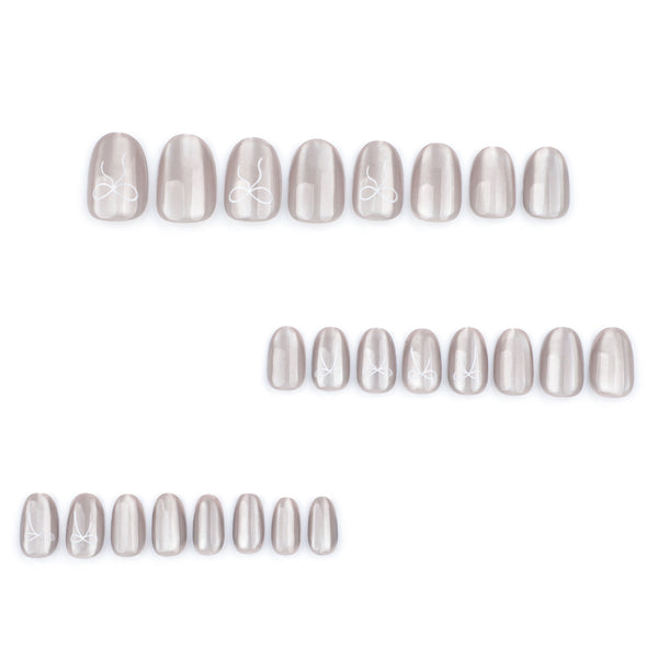 12 Sizes-24 Pcs Press On Nails JP3622