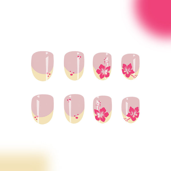 12 Sizes-24 Pcs Press On Nails C621