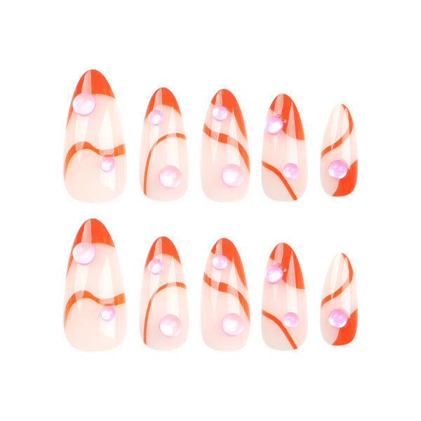 12 Sizes-24 Pcs Press On Nails JP2993