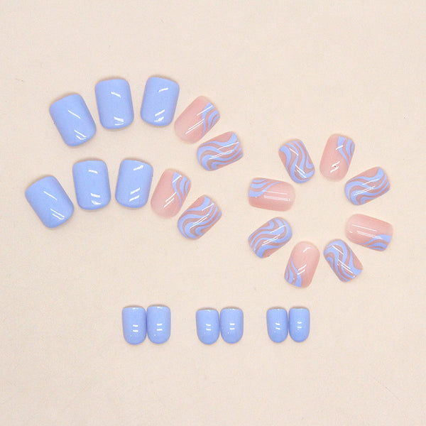 12 Sizes-24 Pcs Press On Nails W875