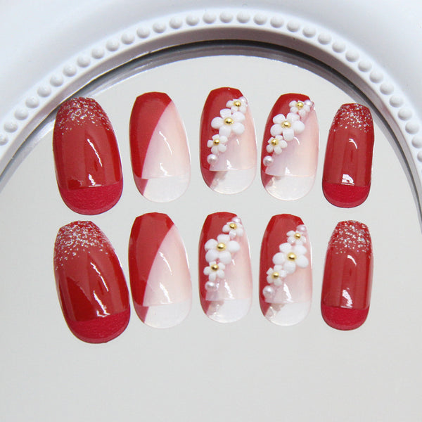 12 Sizes-24 Pcs Press On Nails Z1007