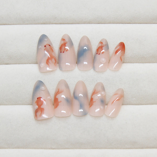 12 Sizes-24 Pcs Press On Nails Z880