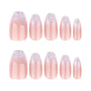 12 Sizes-24 Pcs Press On Nails JP3736