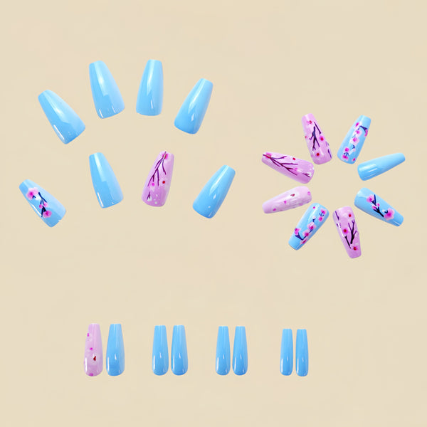 12 Sizes-24 Pcs Press On Nails Y531