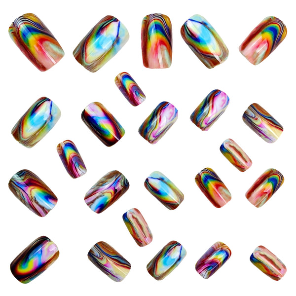 12 Sizes-24 Pcs Press On Nails Y1838