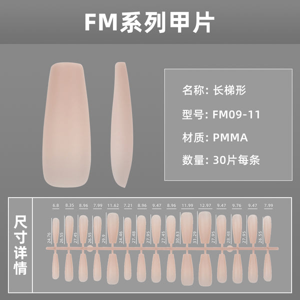 15 Sizes-30 Pcs Press On Nails FM09-01