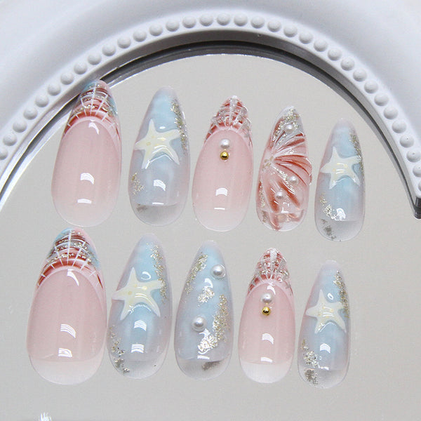 12 Sizes-24 Pcs Press On Nails Z988
