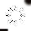 12 Sizes-24 Pcs Press On Nails C1695