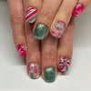12 Sizes-24 Pcs Press On Nails C651