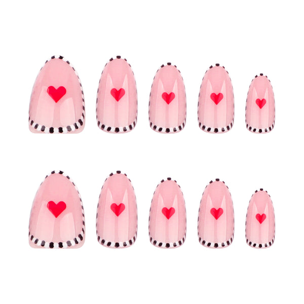 12 Sizes-24 Pcs Press On Nails JP3631