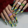 12 Sizes-24 Pcs Press On Nails Y067