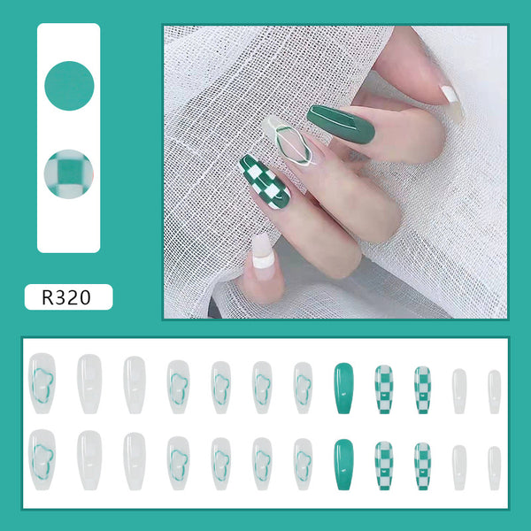 12 Sizes-24 Pcs Press On Nails R281