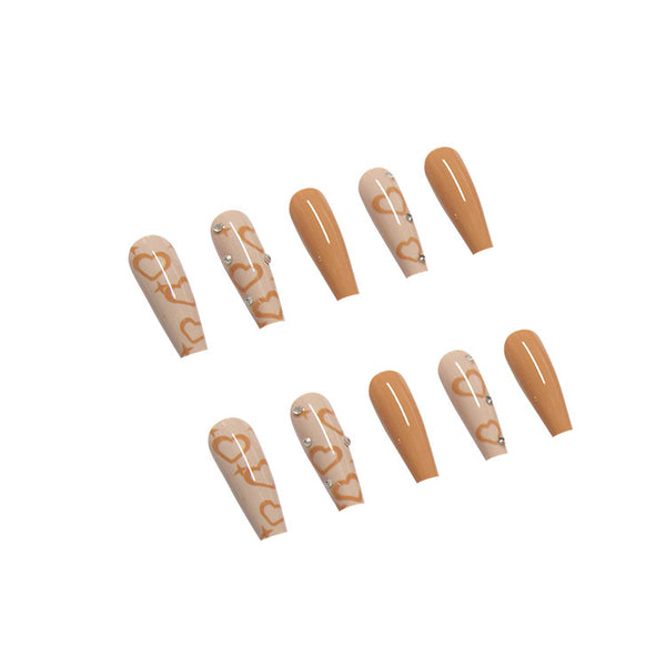 12 Sizes-24 Pcs Press On Nails Z065