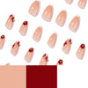 12 Sizes-24 Pcs Press On Nails JP4423
