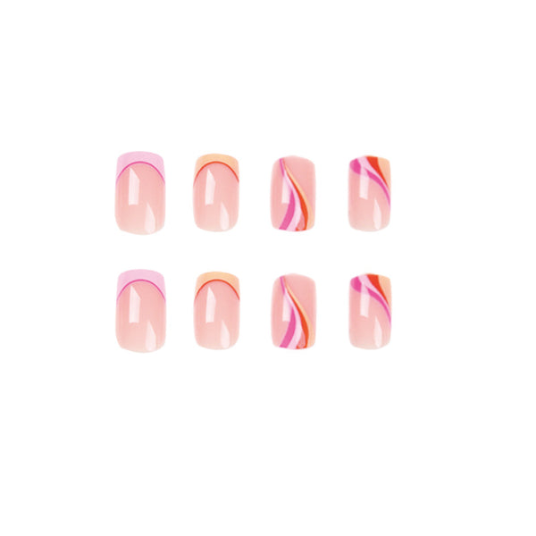 12 Sizes-24 Pcs Press On Nails JP1809