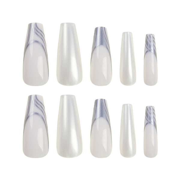 12 Sizes-24 Pcs Press On Nails JP2745