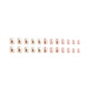 12 Sizes-24 Pcs Press On Nails Y098