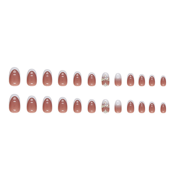 12 Sizes-24 Pcs Press On Nails Z628