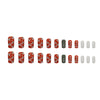 12 Sizes-24 Pcs Press On Nails W1402