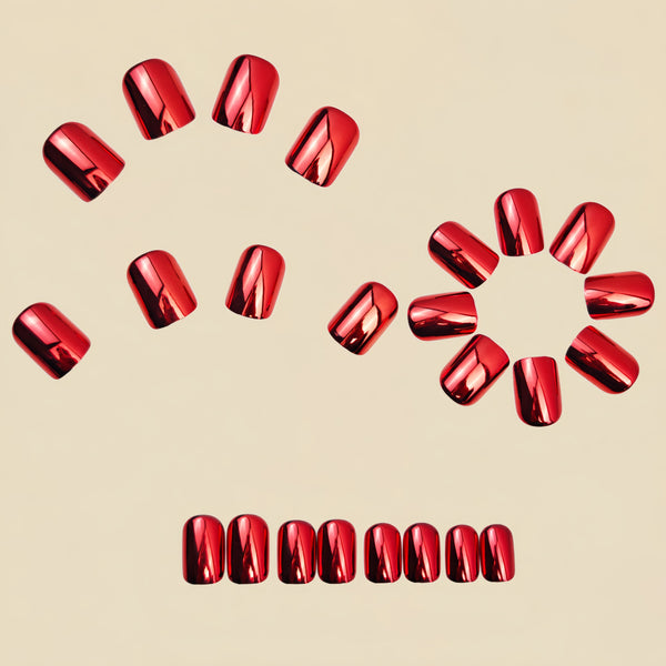 12 Sizes-24 Pcs Press On Nails Y1468