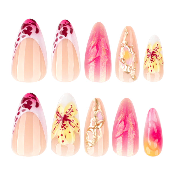 12 Sizes-24 Pcs Press On Nails JP3852