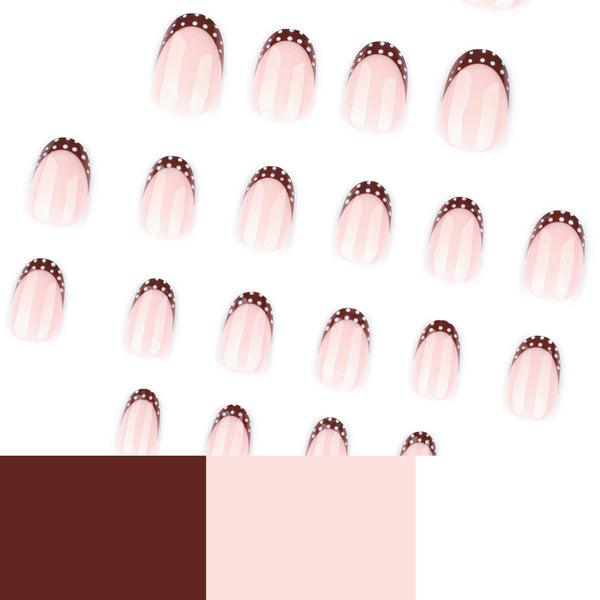 12 Sizes-24 Pcs Press On Nails JP4155