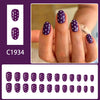 12 Sizes-24 Pcs Press On Nails C1934