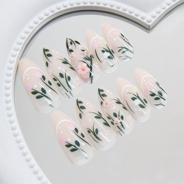 12 Sizes-24 Pcs Press On Nails Z1084