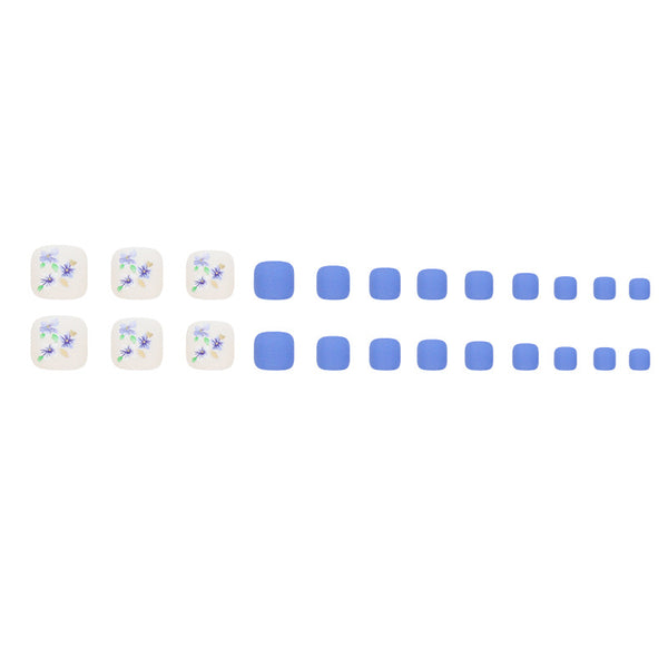 12 Sizes-24 Pcs Press On Nails F118